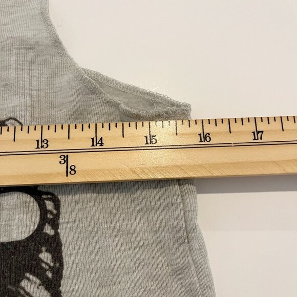 Bravado The Doors Jim Morrison Gray & Black Graphic Tank Top Boho Size Medium - Picture 4 of 5